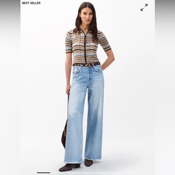 Rag and Bone Miramar Sofie Wide Leg Jeans - Picture 1 of 8